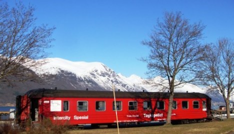 Вагон-часовня в Ондалснесе, что на распутье к Олесунду-Молде