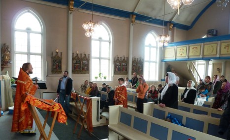 Проповедь и поздравления с Пасхой Христовой