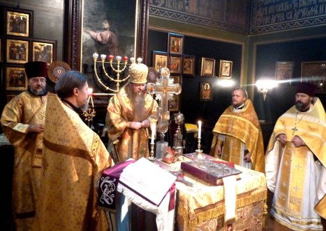 Литургия в русском храме св.Александра Невского в Копенгагене