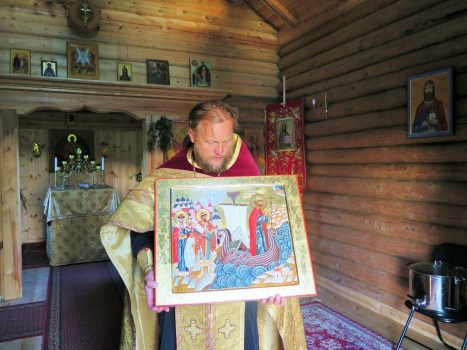 Икона святых Олафа, Ярослава Мудрого и Анны Новгородской