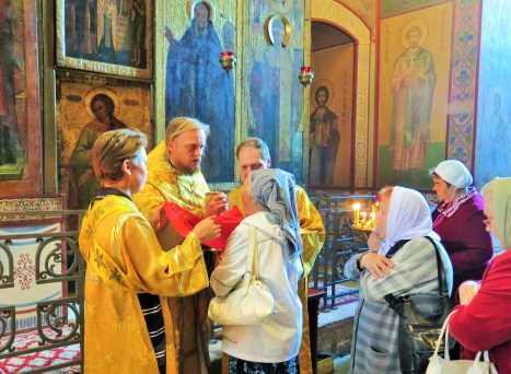 Литургия в Софийском соборе Великого Новгорода