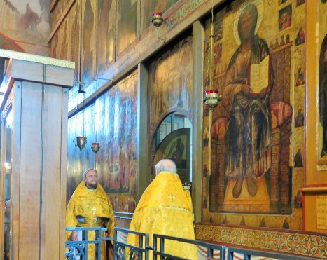 Литургия в Софии Новгородской