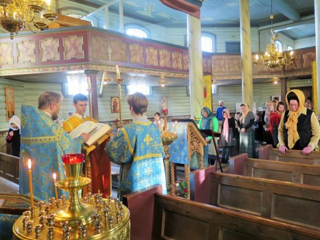 Чтение Святого Евангелия о Сретении