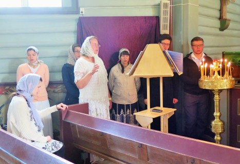 Приходской хор в день Праздника Преображения Господня