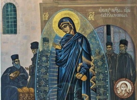 Икона Богородицы с чудом явления Ее светописанного образа