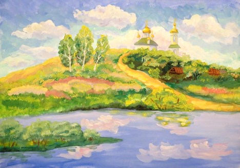 Детский рисунок гармонии Божиего творения