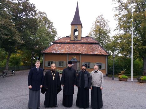 Владыка Антоний и духовенство в Сигтуне