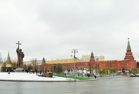 Освящение памятника князю Владими