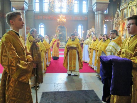 Встреча архиереев в Успенском соборе Хельсинки